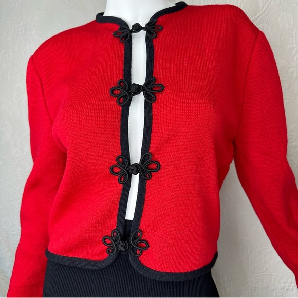 Pendleton Sweaters - Miss Pendleton VTG Wool Frog Tie Cardigan